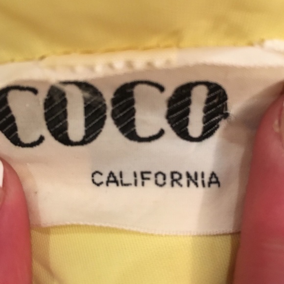 Vintage gown - floral yellow and green - Picture 8 of 8